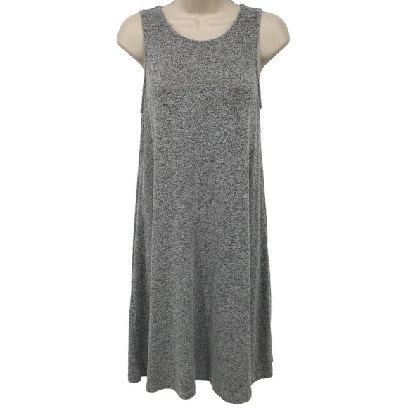 Old Navy Dresses & Skirts - Old Navy Womens Gray Space Dye Stretch Knit Swing Sleeveless Tank Dress Size XS